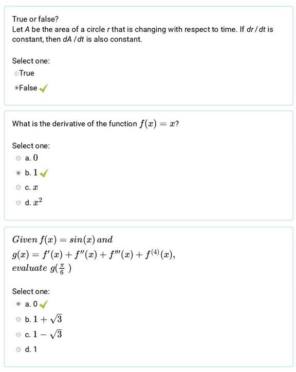 A screenshot of a math test

Description automatically generated