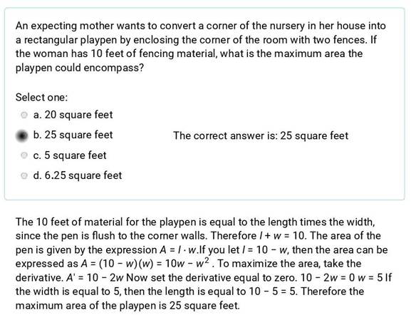 A math problem with a square feet

Description automatically generated with medium confidence