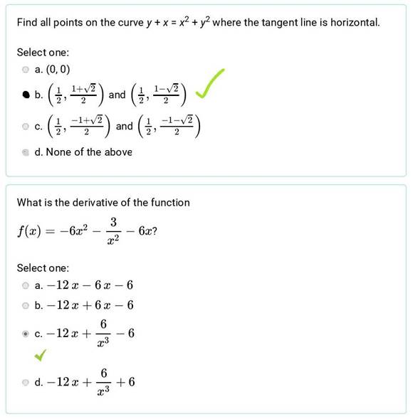 A screenshot of a math test

Description automatically generated