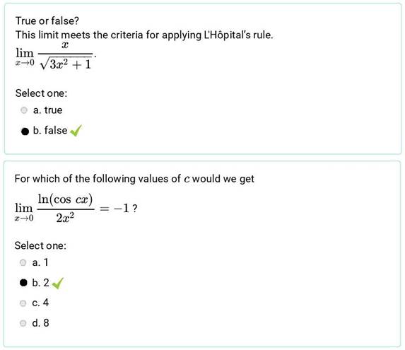 A screenshot of a math test

Description automatically generated