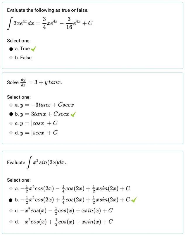 A screenshot of a math test

Description automatically generated