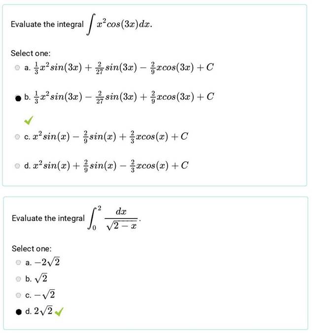 A screenshot of a math test

Description automatically generated
