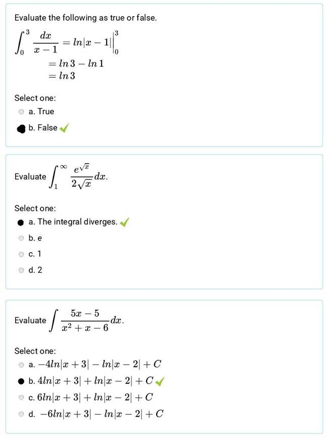 A screenshot of a math test

Description automatically generated