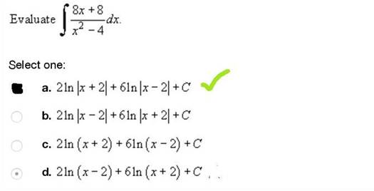 A math problem with green tick

Description automatically generated