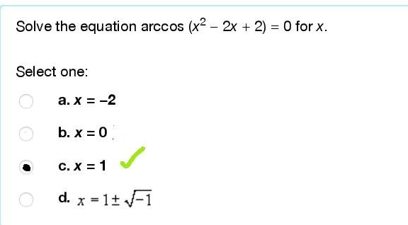 A math problem with green tick

Description automatically generated