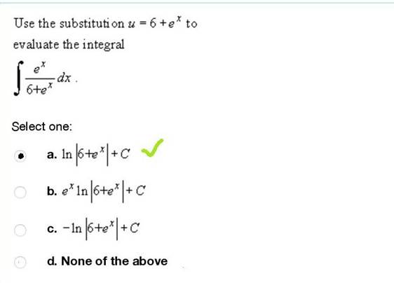 A math problem with a check mark

Description automatically generated