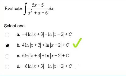 A math problem with a green tick

Description automatically generated