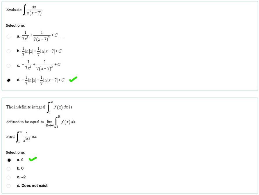 A screenshot of a math test

Description automatically generated