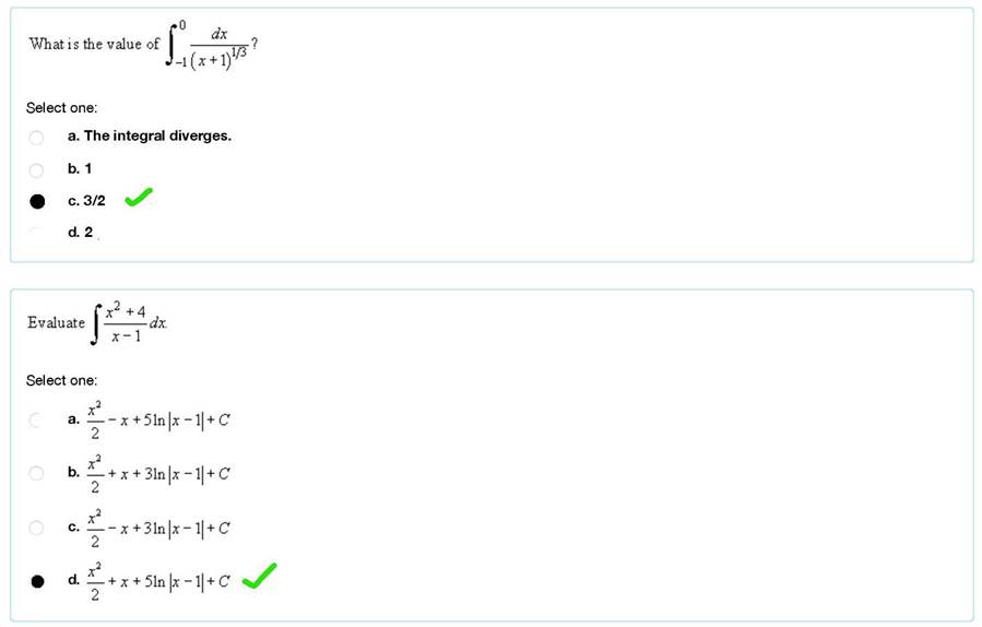 A screenshot of a math test

Description automatically generated
